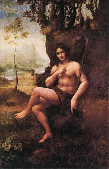 Leonardo  Da Vinci Bacchus Norge oil painting art